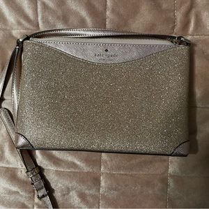 Kate Spade Gold Glitter Purse | EUC